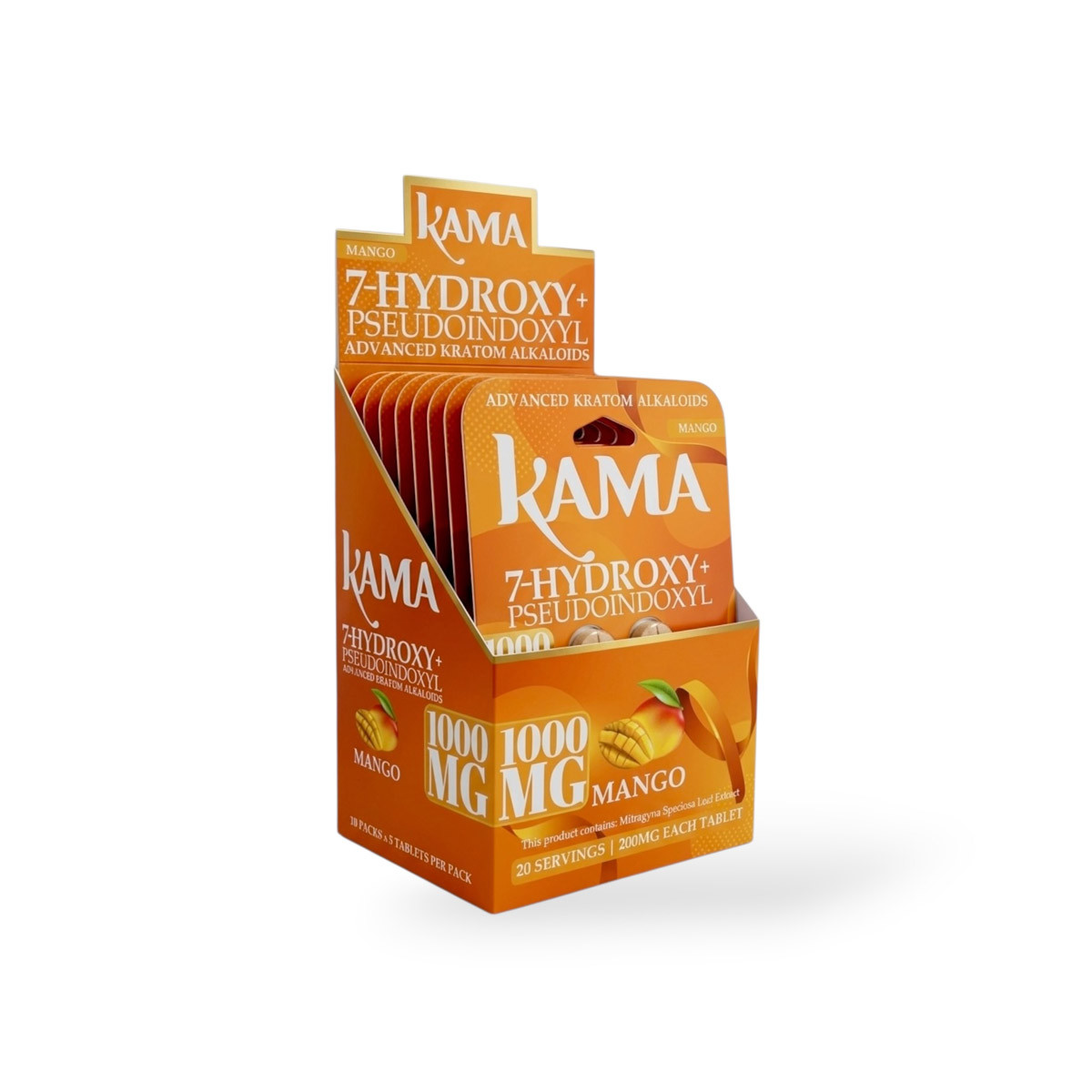 Kama 7 Hydroxy + Pseudoindoxyl 200mg Tablet Mango Flavor