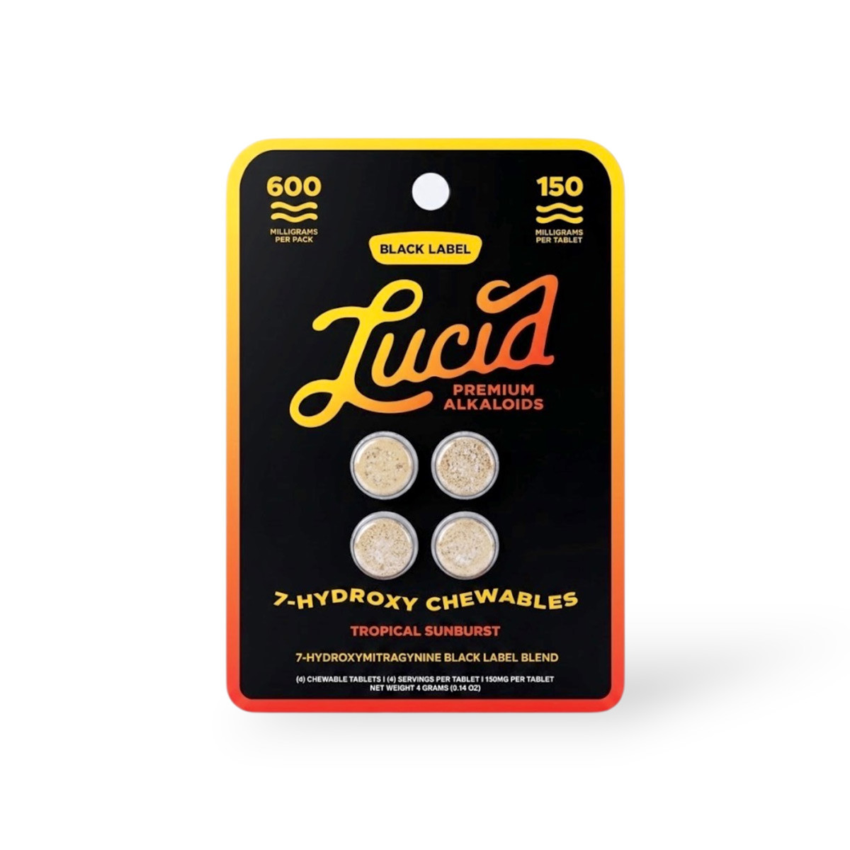 Lucid Black Label 7-OH 150mg Tropical Sunburst Tablets