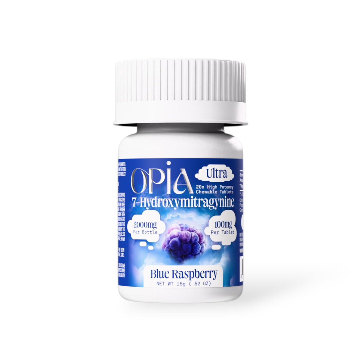 Opia Ultra 7-Hydroxymitragynine Blue raspberry Chewable Tablet 100mg