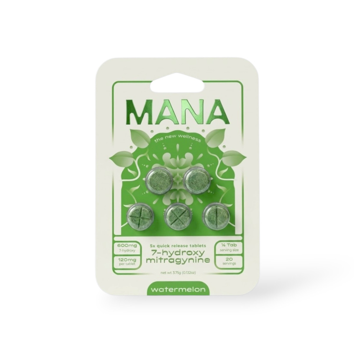 MANA Watermelon 7-Hydroxy Chewable Tablets 120mg