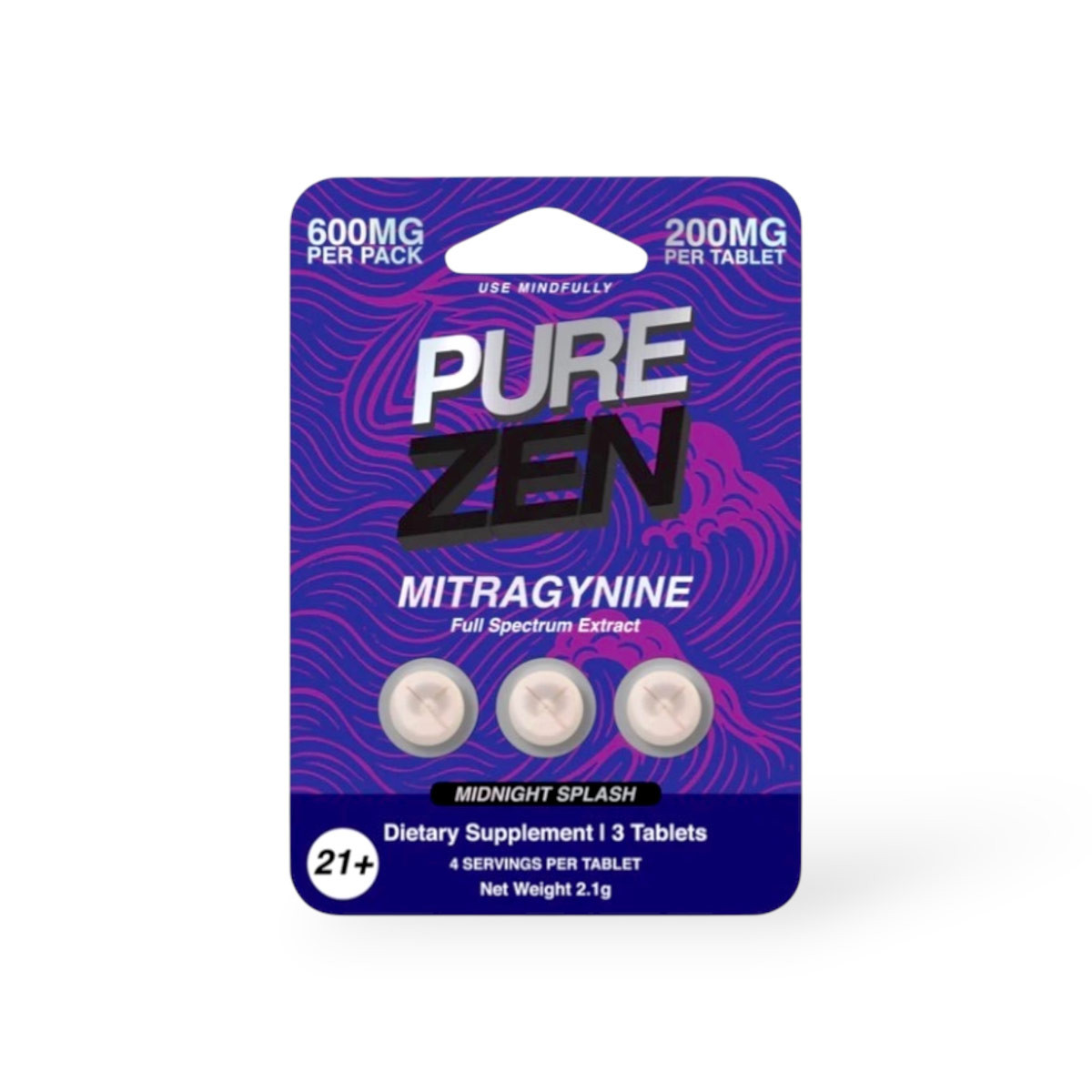 Pure Zen Full Spectrum Extract 200mg Chewable Tablets | Midnight