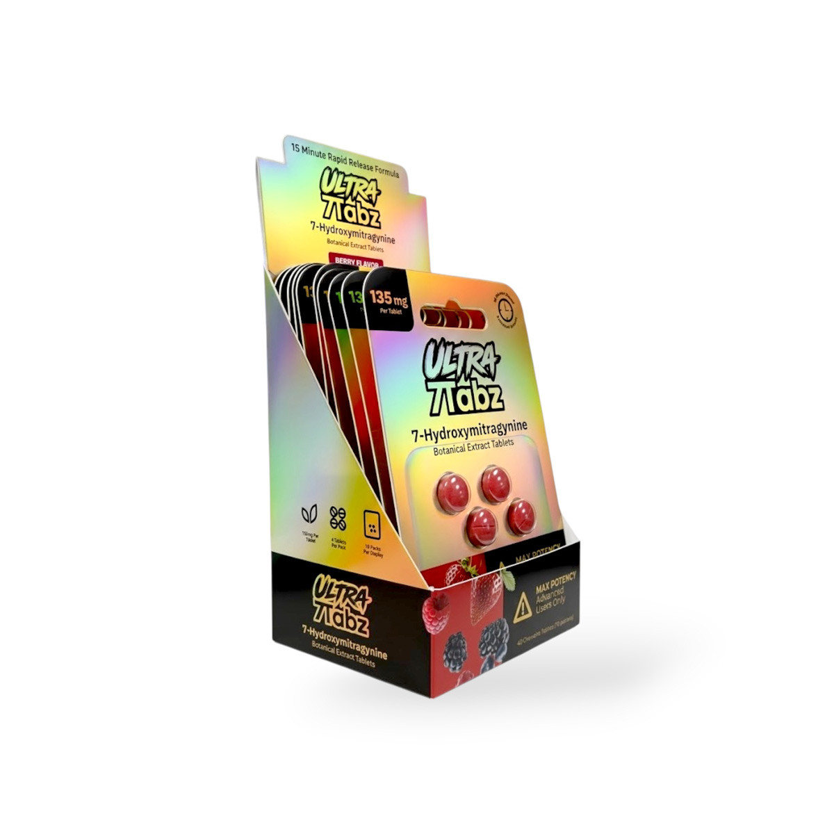 7Tabz Ultra 7-Hydroxymitragynine 135mg Chewable Tablets | Berry
