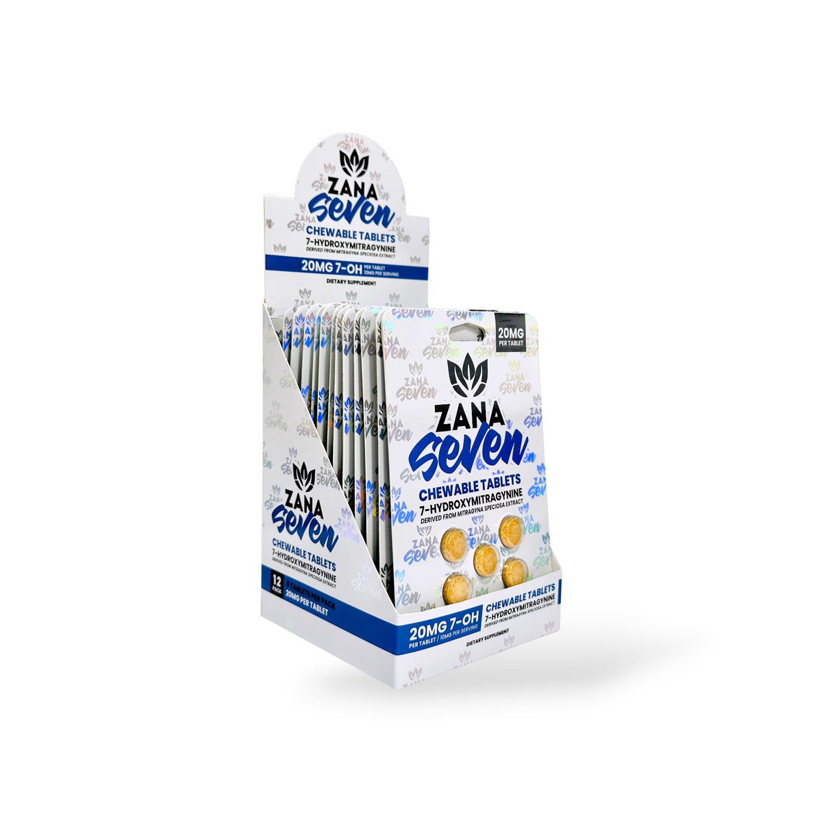 Zana Seven 7-Hydroxymitragynine Tablets 20mg