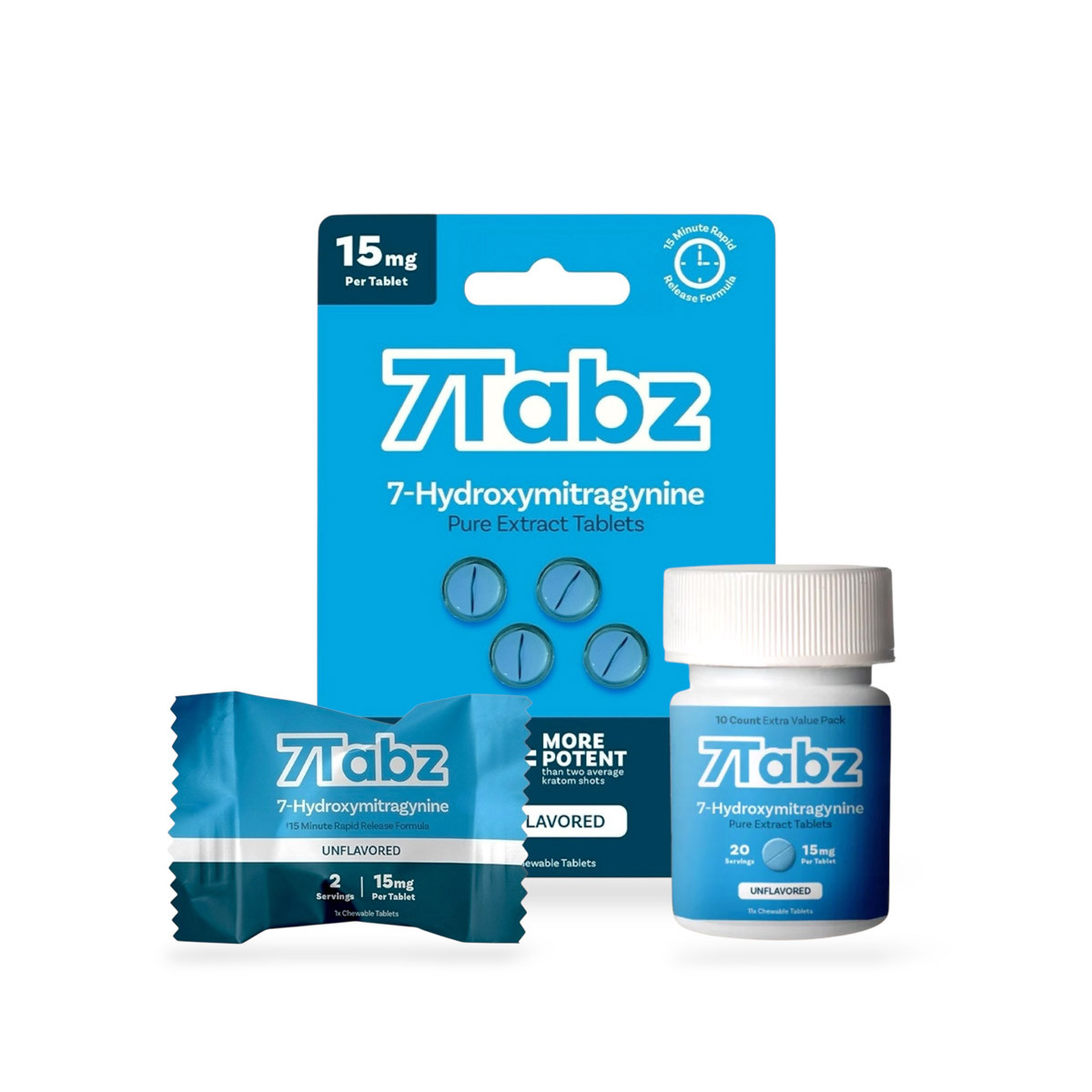 7Tabz 7-Hydroxymitragynine Kratom Extract Tablets - 4ct Potent