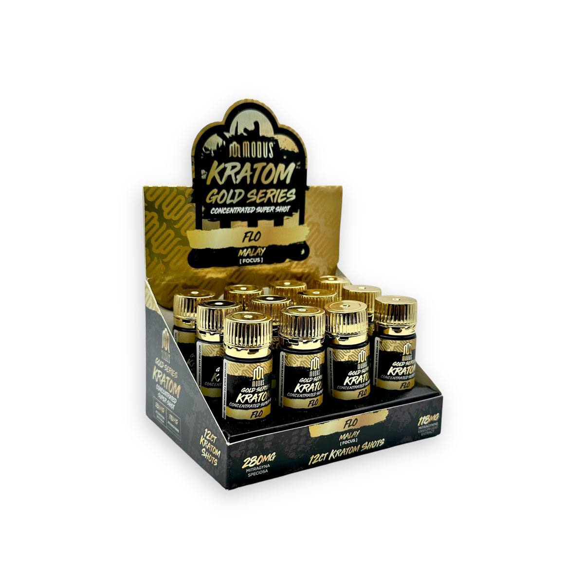 Modus Gold Series Flo Malay Focus Kratom Shot - 1 Bottle