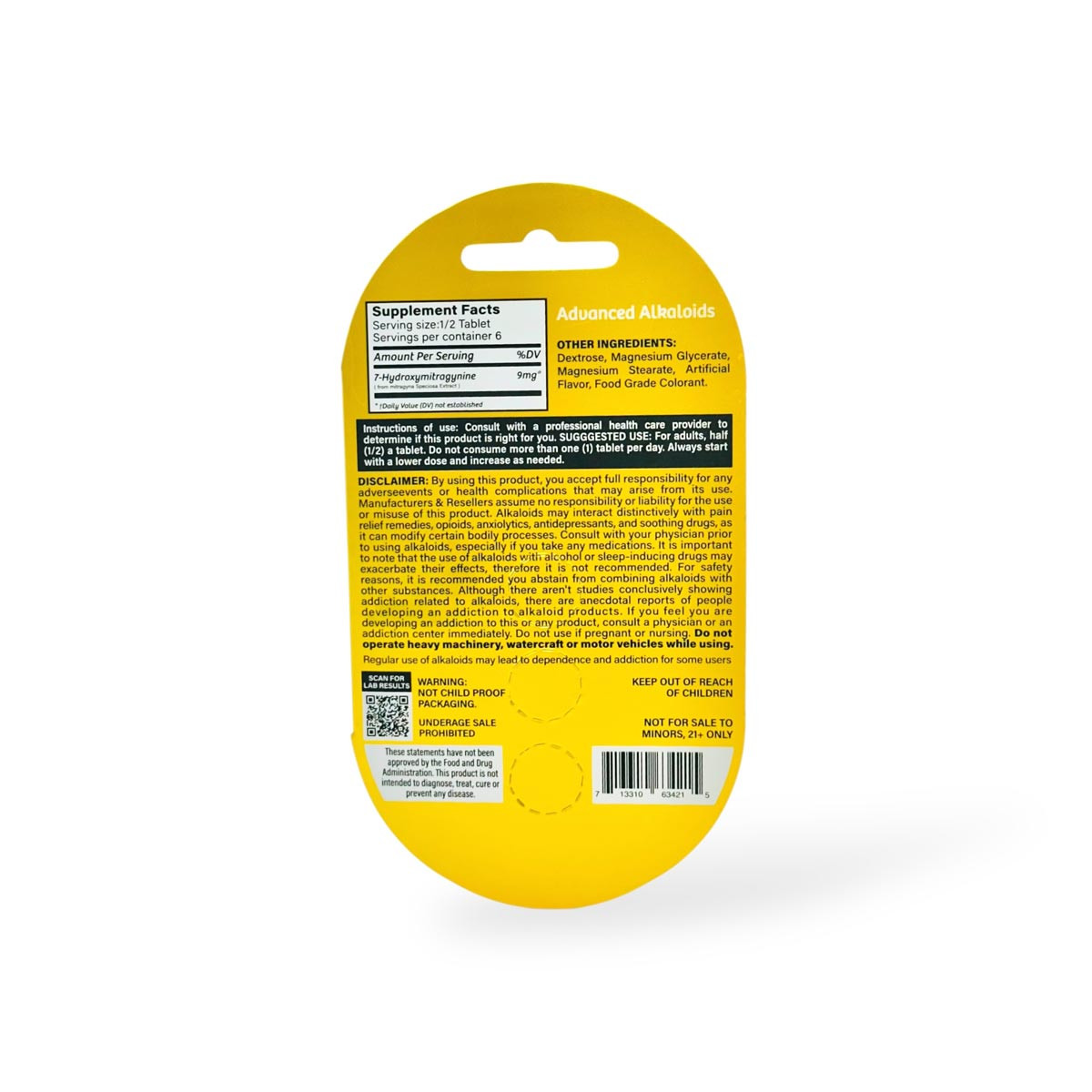 Mood 7-OH Chewable Tablet Lemon | 18mg Potent Kratom Dose