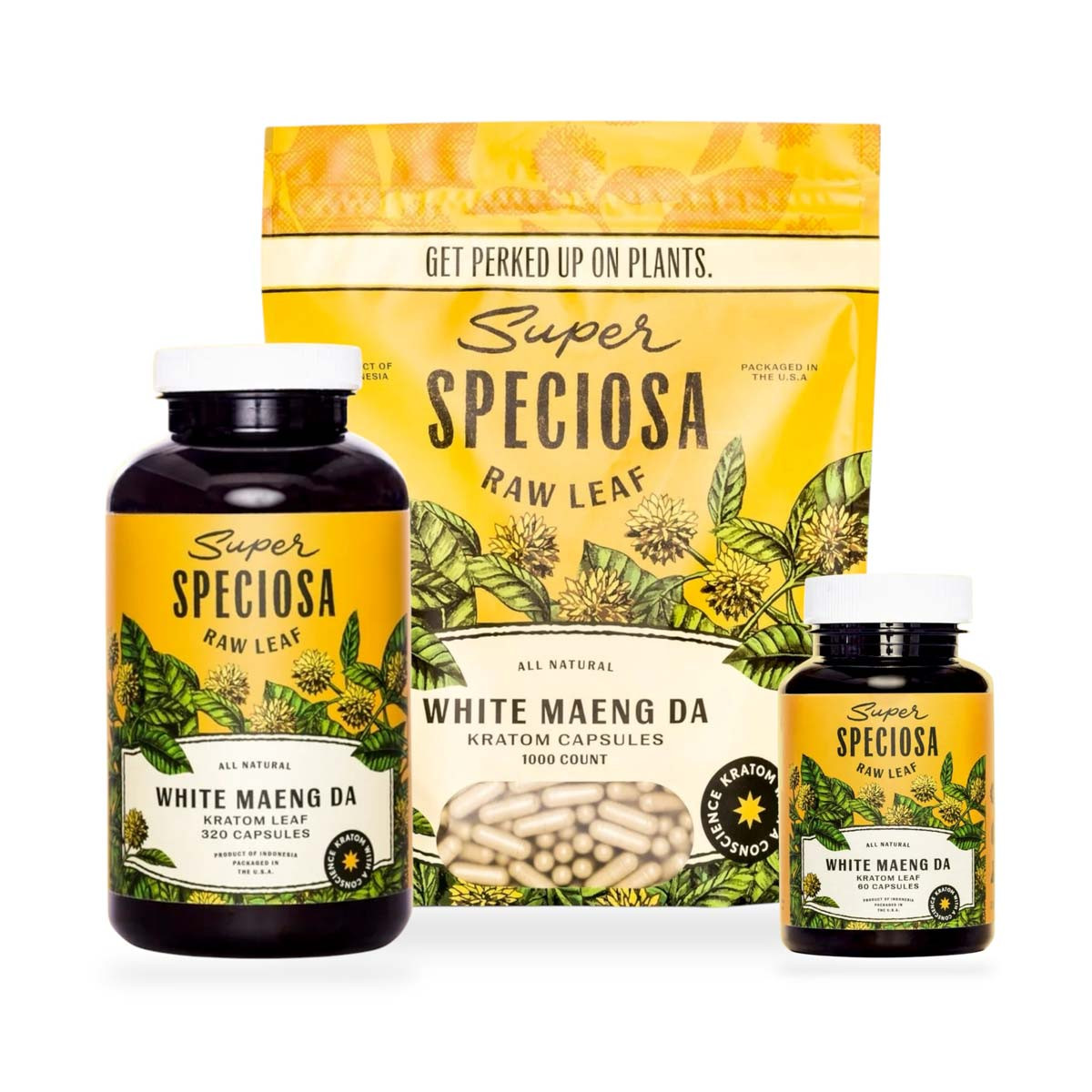 Super Speciosa White Maeng Da Kratom Capsules 500mg