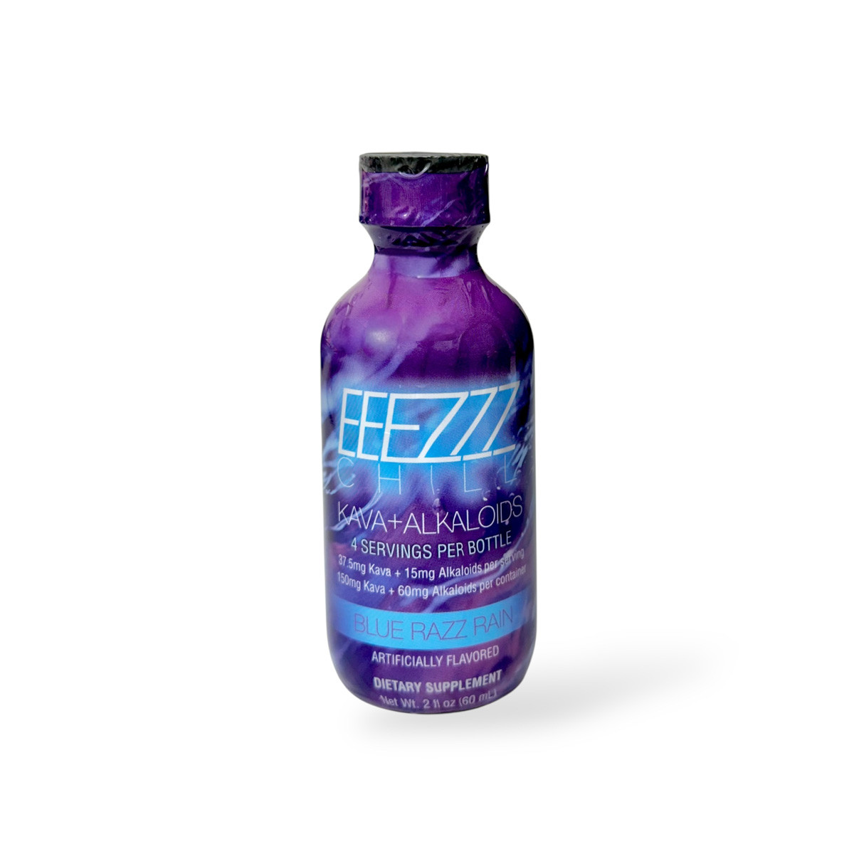 トリーヴァ清永 EEEZZZ Chill Blue Razz Rain – Kava + Alkaloids Shot 60ml | Pure