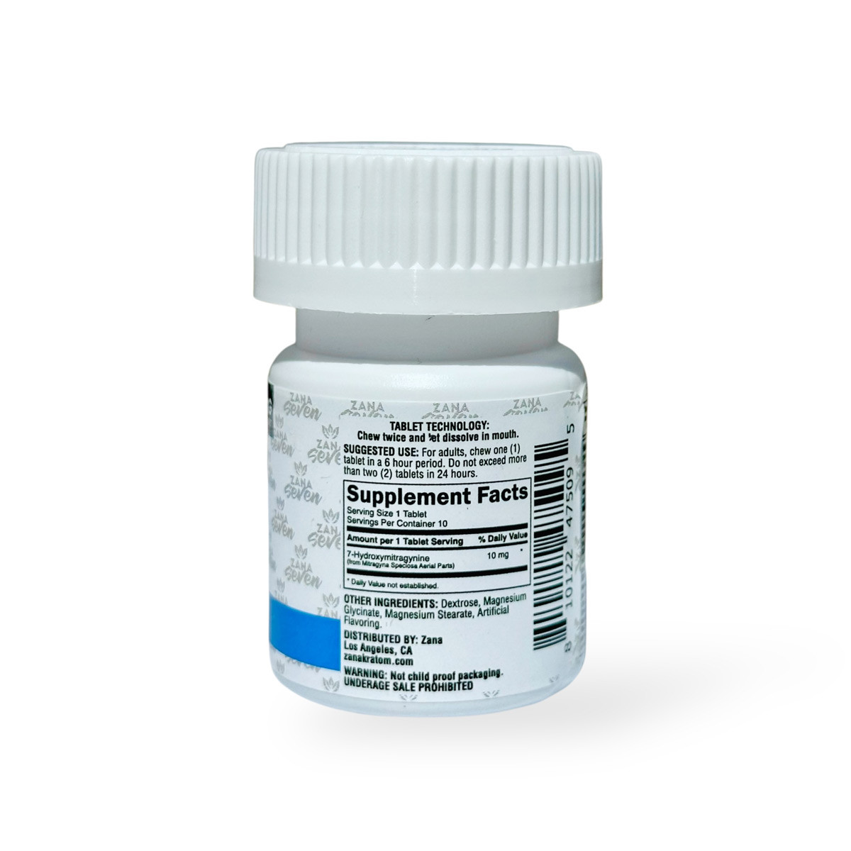 Zana Seven 7-OH Chewable Kratom Tablets 10mg Per Tablet