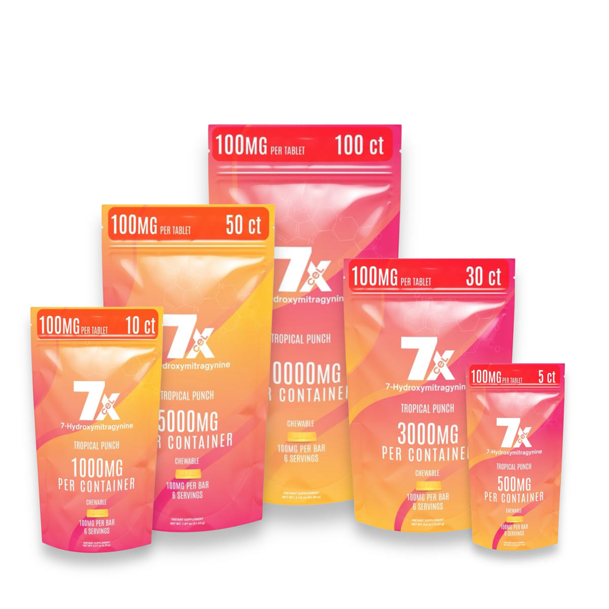 オガワpills7 7EN | Potent, Pure 7-Hydroxy Tablets - 100mg, 10ct