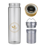 16 oz Branded Glass Infuser Bottle