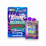 Wunder High Potency Blend Mushroom Gummies Grape 1,200mg Per Gummy
