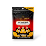 Pure ohms Black Full Spectrum Mitragynine Chewable Tablets Strawberry 200mg | 6ct
