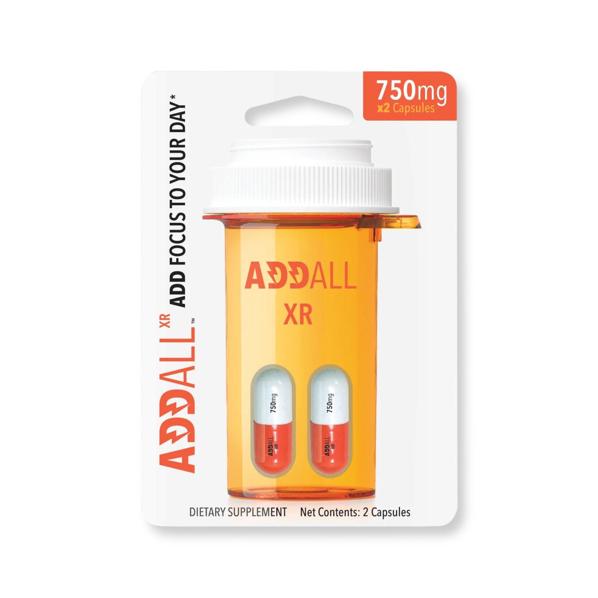 Addall XR Energy Brain Boosting Supplement Capsules 2 ct