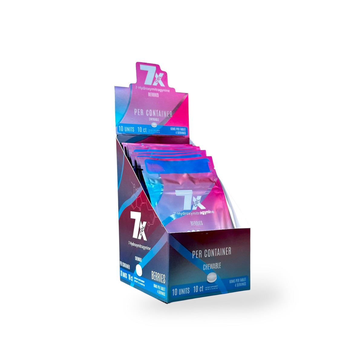 7Xcel Berry 7-OH Tablet 100mg | Ultra-Potent Chewable Dose