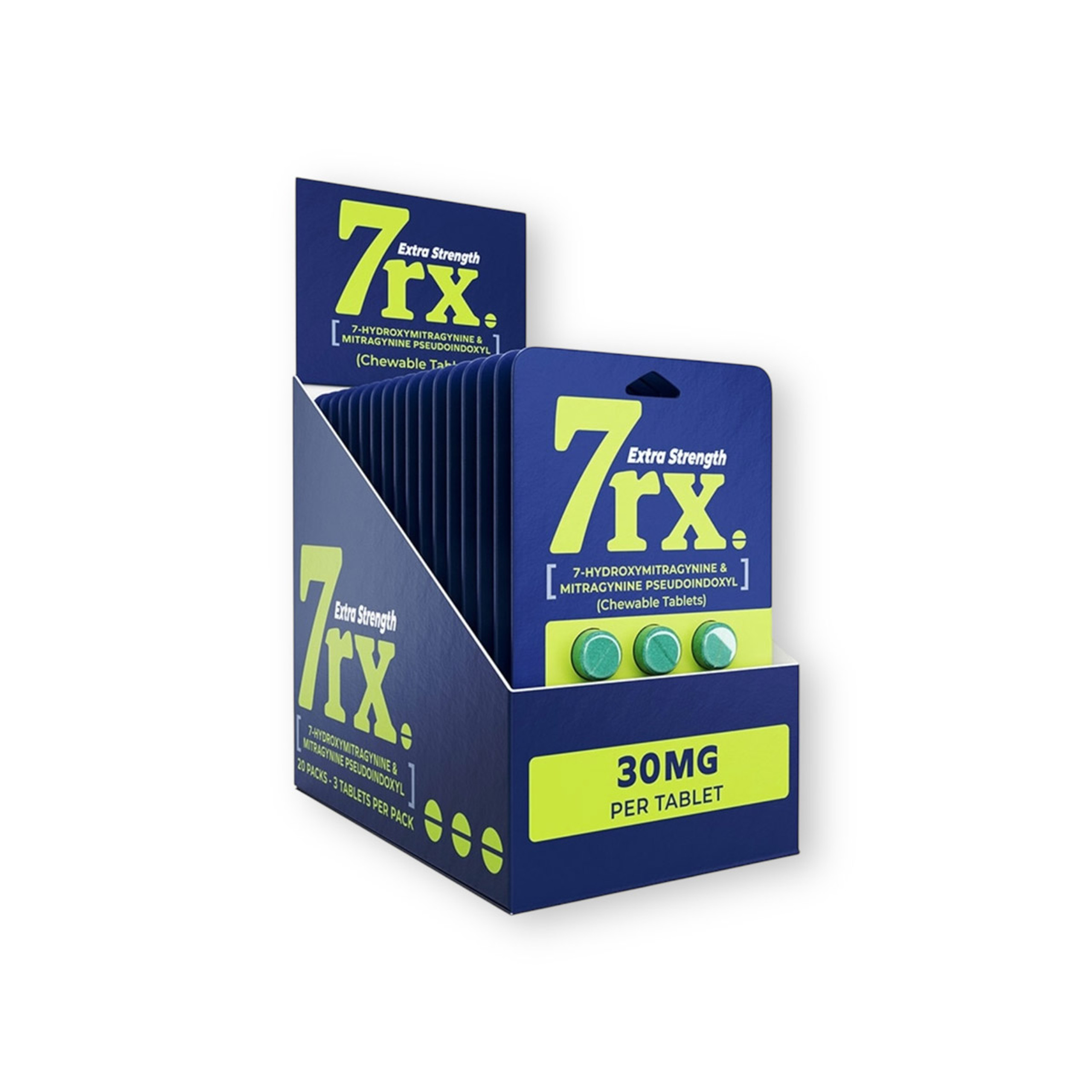 Will Hydroxymitragynine Show Up On Drug Test 7rx 7-Hydroxy Pseudoindoxyl Chewable Tablets 30mg | 3ct