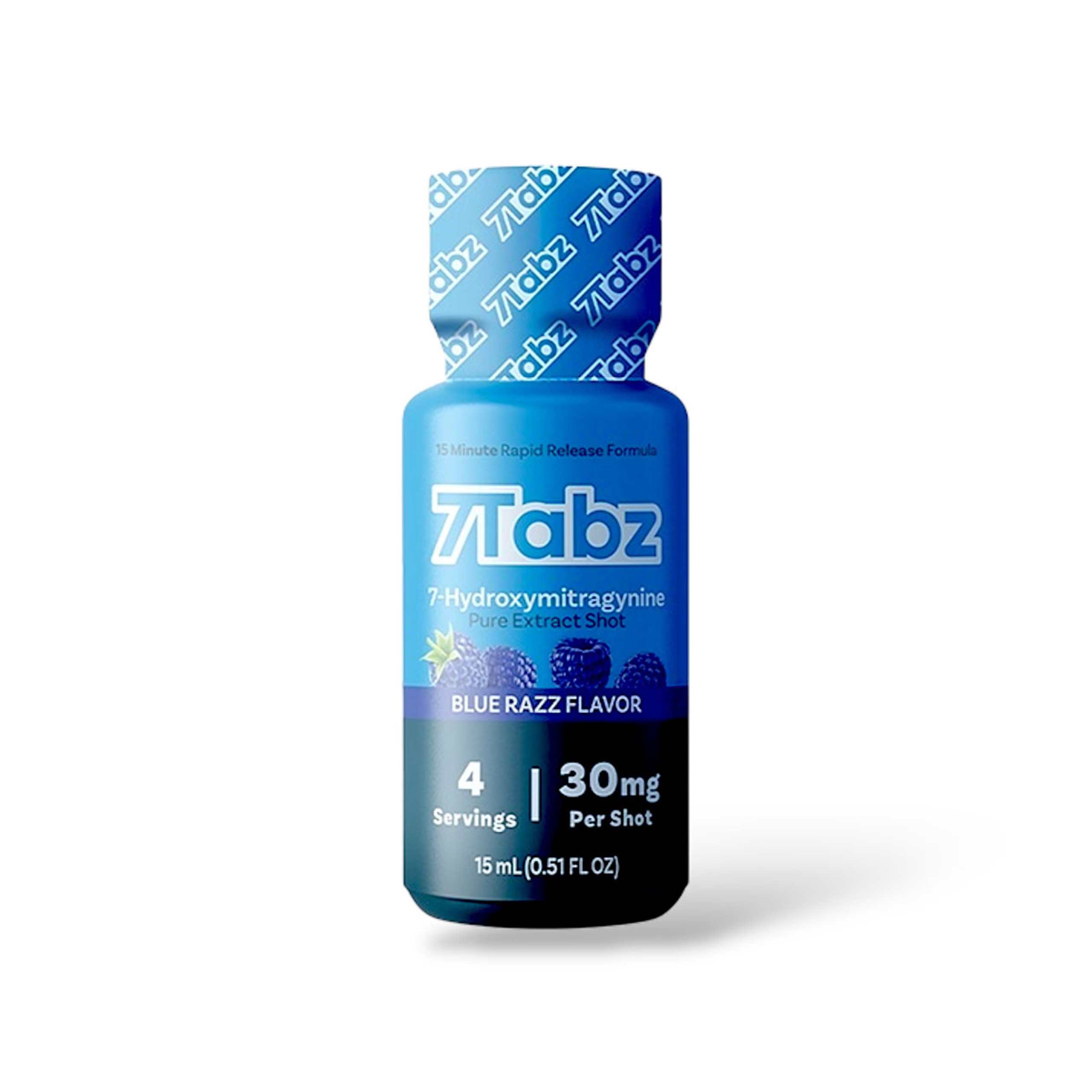 7Tabz 7-Hydroxymitragynine Shot Blue Razz 30mg 2oz