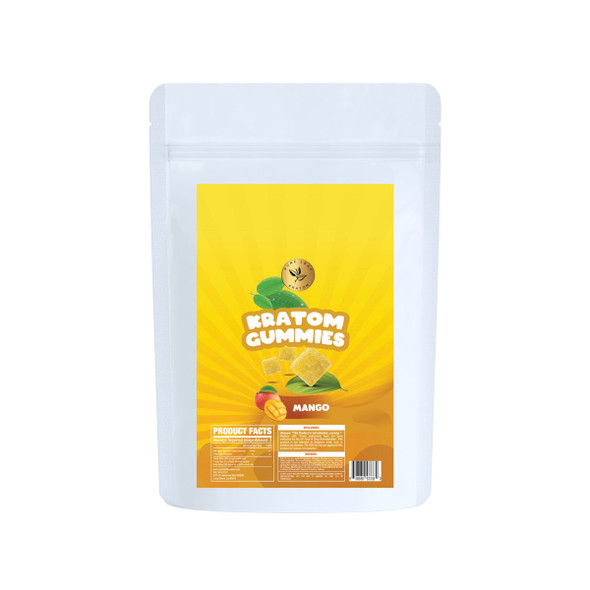 Pure Leaf Kratom Gummies Mango 10 Ct Back