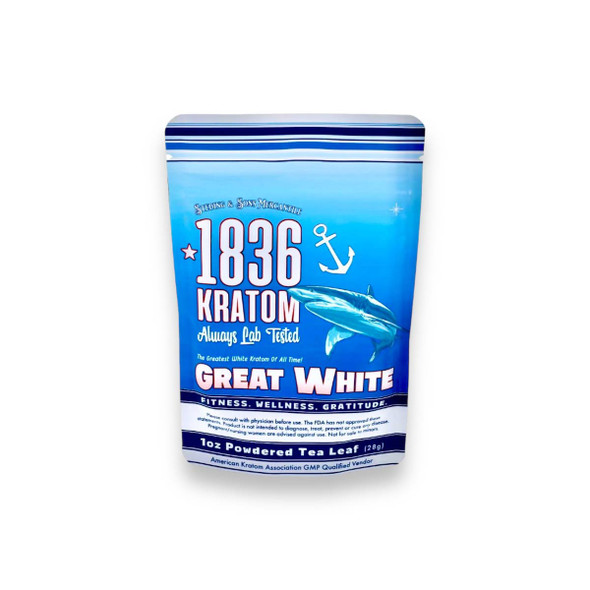 1836 Kratom Great White Kratom Powder  | 1 oz