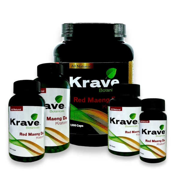 Krave Kratom Capsules Red Maeng Da