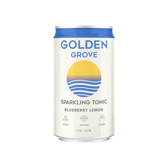 Golden Grove  kratom Extract Beverages Blueberry Lemon Sparkling Tonic 7.5oz