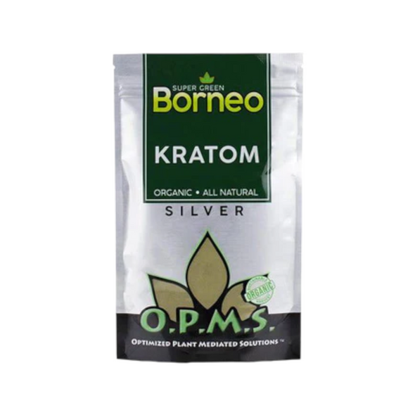 OPMS Silver Super Green Borneo Kratom Powder