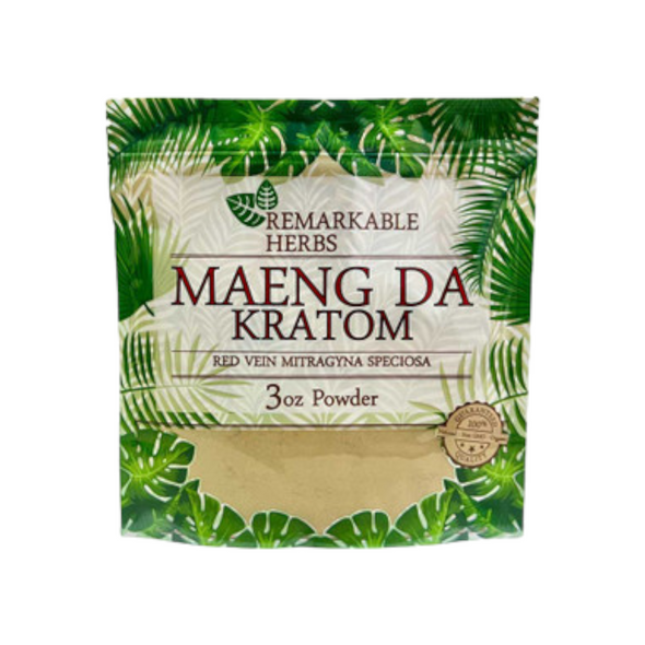 Remarkable Herbs Kratom Powder Red Maeng Da 3.5oz