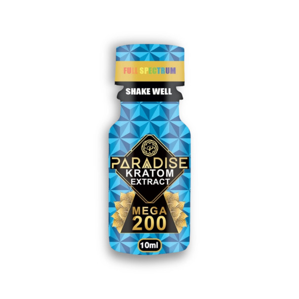 Paradise Kratom Extract Mega 200mg  10ml