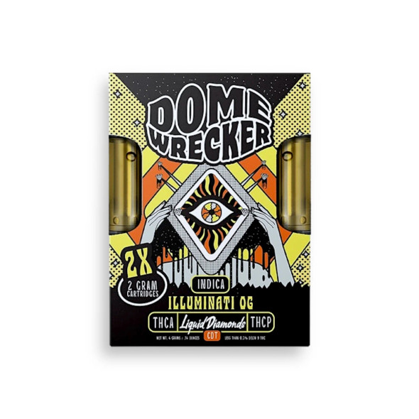 HiXotic Delta Dome Wrecker Indica Illuminati OG Cartridges 2g