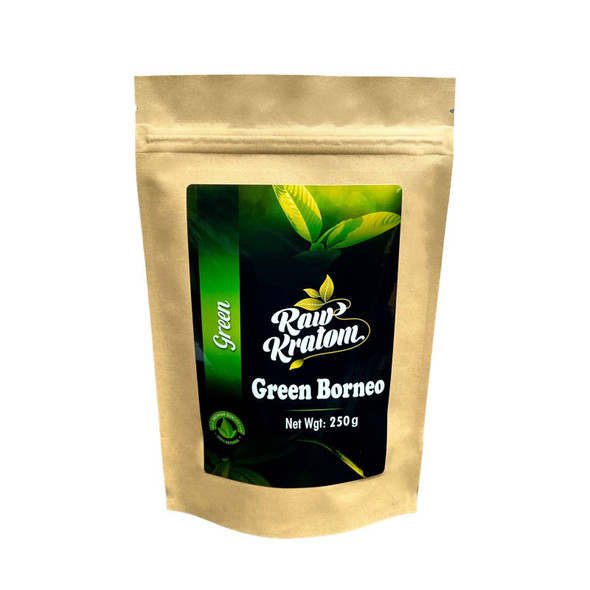 Raw Kratom Powder Green Borneo 250 grams.