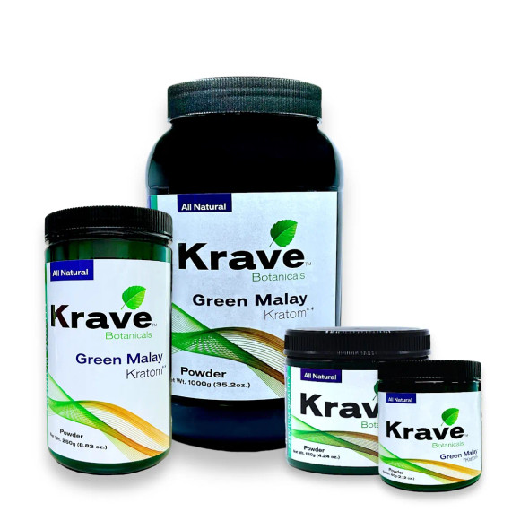 Krave Kratom Powder Green Malay