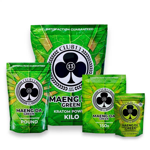 Club 13 Kratom Powder Maeng Da Green