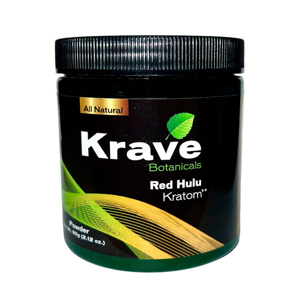 Krave Kratom Powder Red Hulu | 60 Grams