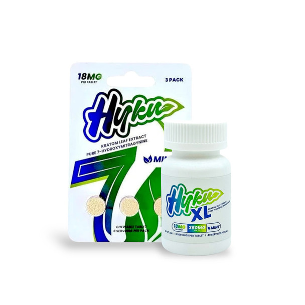 Kuu   7個 Hyku 7-Hydroxymitragynine Tablets 18mg