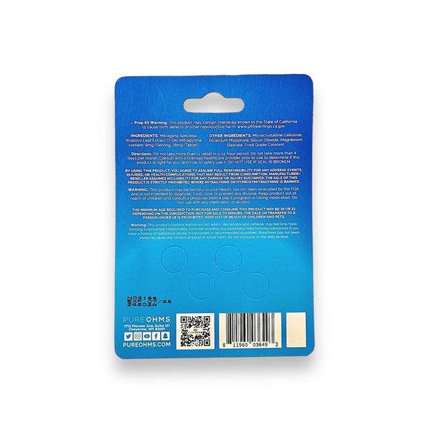 Pure Ohms 7-Hydroxymitragynine Tablets 4ct - Image 8