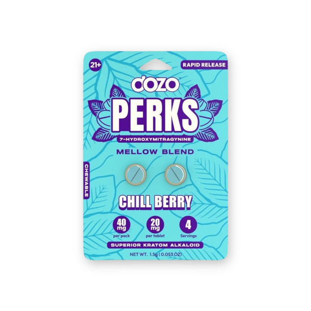 Dozo Perks 7-hydroxymitragynine Mellow Blend Chill Berry