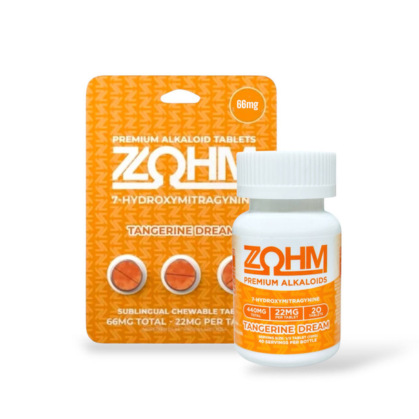 ZOHM 22mg 7-Hydroxymitragynine Tangerine Dream Tablets