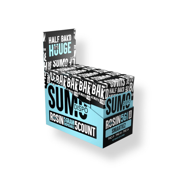 Half Bak'd Sumo Indica Smartiez Vape 5g for Deep Relaxation Half Bak'd Sumo Indica Smartiez Vape 5g for Deep Relaxation
