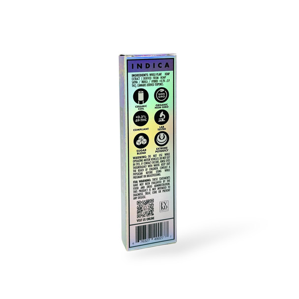FVKD Sugar Disposable Vape Grandaddy Purp Indica 3.5g