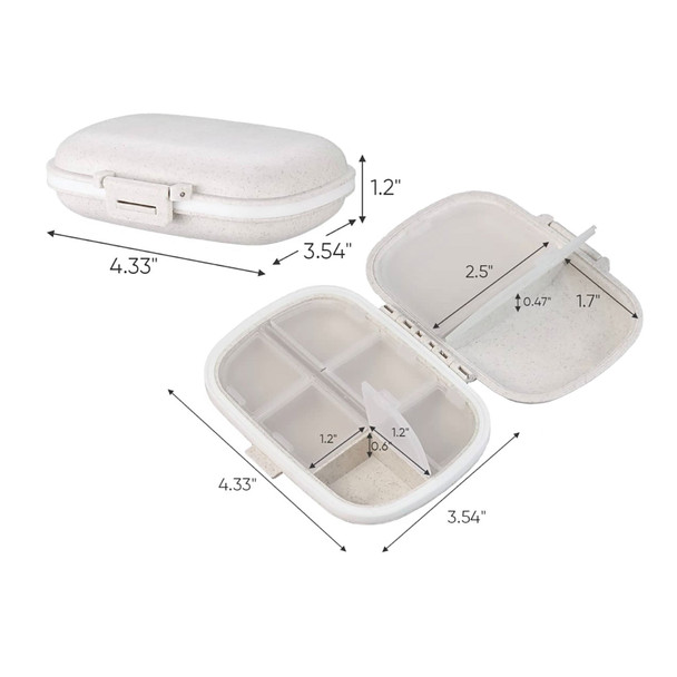 Pure Leaf Kratom Portable Pill Case Dimensions