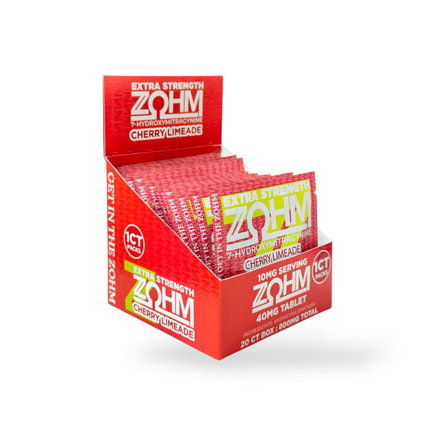 ZOHM Extra Strength 7-OH 40mg Tablets Cherry Limeade