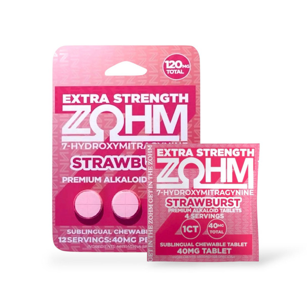 ZOHM Extra Strength 7 OH Tablets Strawburst 40mg Per Tablet - Image 4