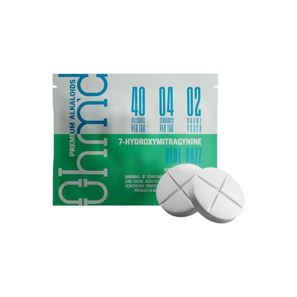 Ohm'd 40mg 7-OH Blue-Razz Tablets