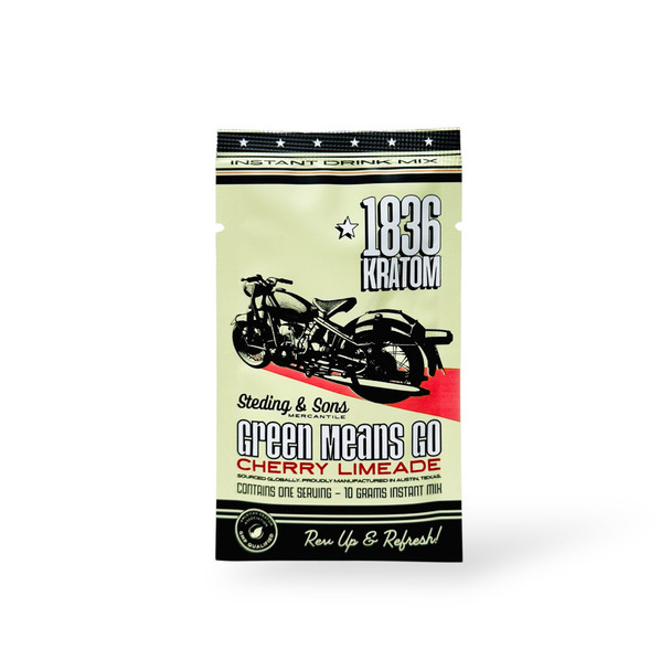 1836 Green Means Go Kratom Shot Cherry Limeade 2oz