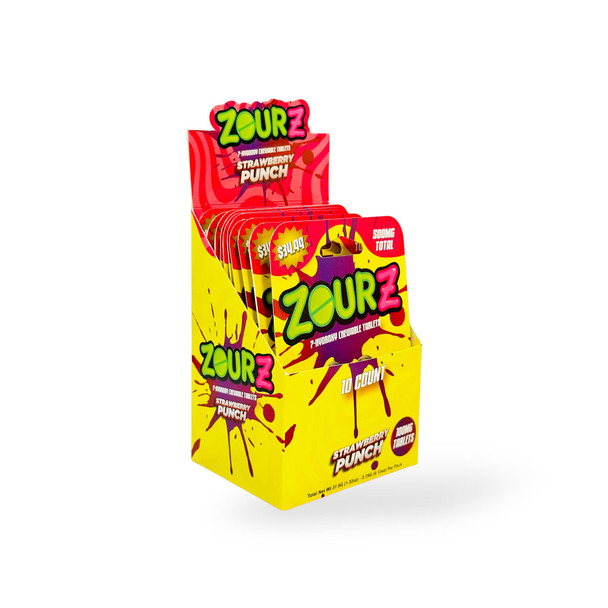 Zourz 7-Hydroxy Strawberry Punch 100mg Tabs