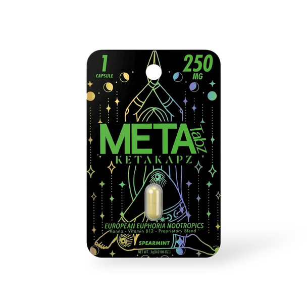 Meta Tabz Ketakapz European Euphoria 250mg Spearmint Capsule
