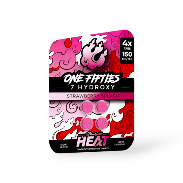 Straight Heat 7-Hydroxy Chewable Tablet Strawberry 150mg