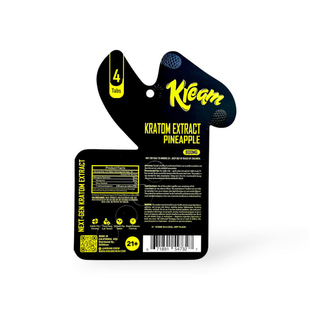 Kream Black Edition Next Gen Kratom Extract Pineapple Chewable