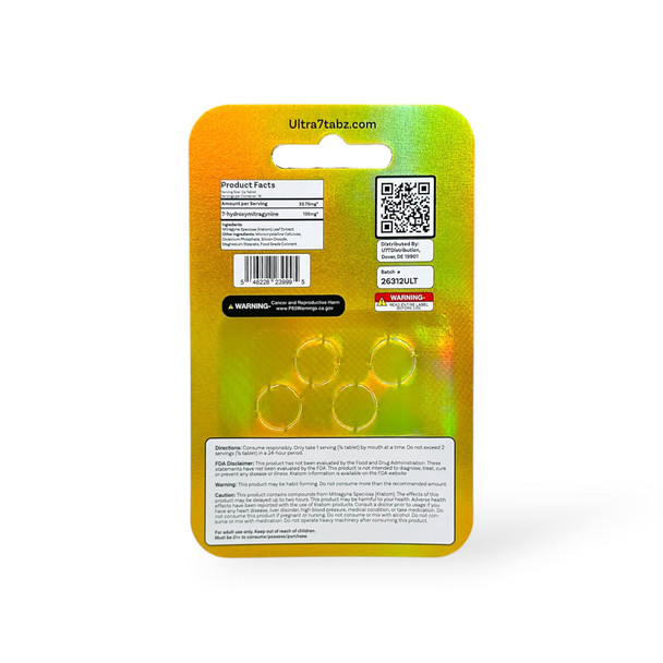 7Tabz Ultra 7-Hydroxymitragynine 135mg Chewable Tablets | Watermelon