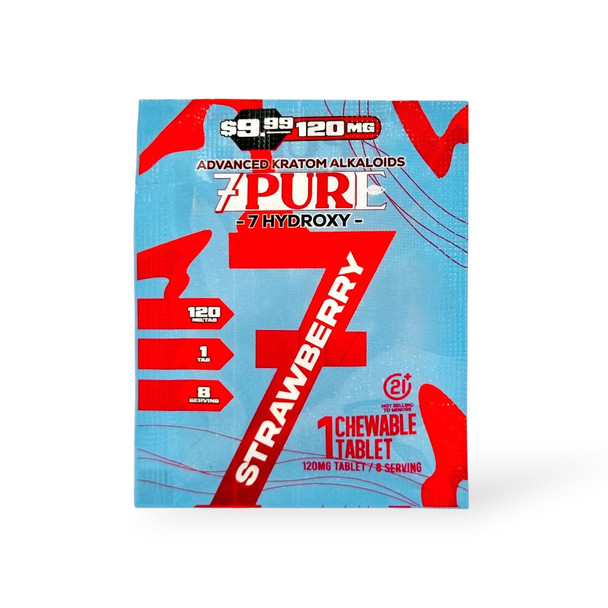 7Pure 7- Hydroxy Chewable Tablets Strawberry 120mg